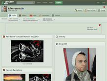 Tablet Screenshot of julien-sarrazin.deviantart.com