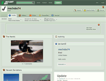 Tablet Screenshot of mechobo74.deviantart.com