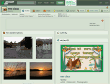 Tablet Screenshot of mrs-claus.deviantart.com