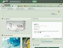 Tablet Screenshot of dufoe88.deviantart.com