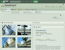 Tablet Screenshot of diseaseddreamer.deviantart.com