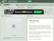 Tablet Screenshot of foxybatty.deviantart.com