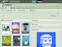 Tablet Screenshot of lordrembo.deviantart.com