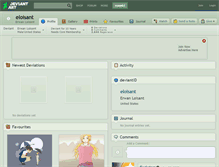 Tablet Screenshot of eloisant.deviantart.com