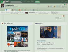 Tablet Screenshot of crazed-artist.deviantart.com