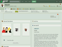 Tablet Screenshot of nikki201.deviantart.com