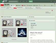 Tablet Screenshot of feb14bh.deviantart.com