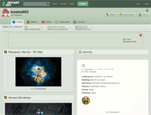 Tablet Screenshot of kurama805.deviantart.com