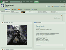 Tablet Screenshot of faerienymph.deviantart.com