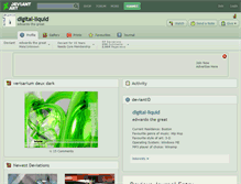 Tablet Screenshot of digital-liquid.deviantart.com