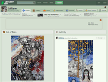 Tablet Screenshot of julliane.deviantart.com
