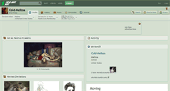 Desktop Screenshot of cold-melissa.deviantart.com