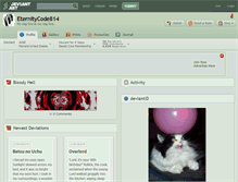Tablet Screenshot of eternitycode814.deviantart.com