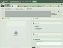 Tablet Screenshot of nickb74.deviantart.com