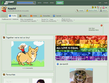 Tablet Screenshot of keashii.deviantart.com