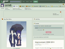 Tablet Screenshot of camillabb.deviantart.com