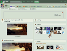 Tablet Screenshot of n3xs.deviantart.com