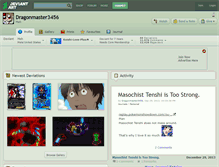Tablet Screenshot of dragonmaster3456.deviantart.com