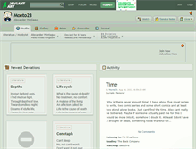 Tablet Screenshot of monto23.deviantart.com