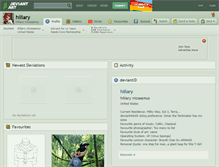 Tablet Screenshot of hiliary.deviantart.com