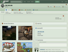 Tablet Screenshot of jabjabjab.deviantart.com