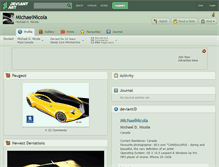 Tablet Screenshot of michaelnicola.deviantart.com