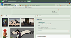 Desktop Screenshot of crazymonster.deviantart.com