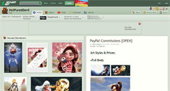 Desktop Screenshot of hellpurestdevil.deviantart.com