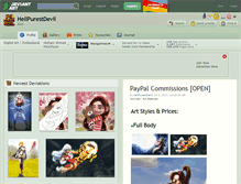 Tablet Screenshot of hellpurestdevil.deviantart.com