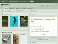 Tablet Screenshot of delici0us.deviantart.com