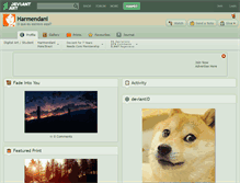 Tablet Screenshot of harmendani.deviantart.com