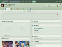 Tablet Screenshot of darkangeljudas.deviantart.com