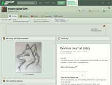 Tablet Screenshot of moonwalker2091.deviantart.com