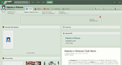 Desktop Screenshot of kabuto-x-shizune.deviantart.com