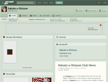 Tablet Screenshot of kabuto-x-shizune.deviantart.com