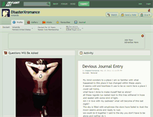 Tablet Screenshot of disasterxromance.deviantart.com