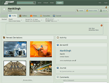 Tablet Screenshot of maniksingh.deviantart.com