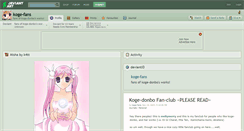 Desktop Screenshot of koge-fans.deviantart.com