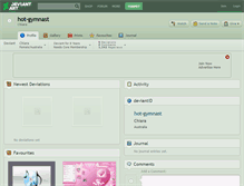 Tablet Screenshot of hot-gymnast.deviantart.com
