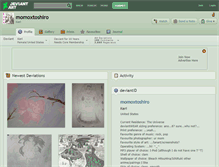 Tablet Screenshot of momoxtoshiro.deviantart.com