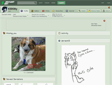Tablet Screenshot of killkitty.deviantart.com