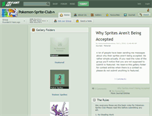 Tablet Screenshot of pokemon-sprite-club.deviantart.com