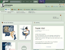 Tablet Screenshot of m2mazzara.deviantart.com