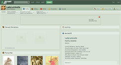 Desktop Screenshot of ladyluminelle.deviantart.com