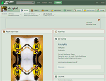 Tablet Screenshot of kitchykid.deviantart.com