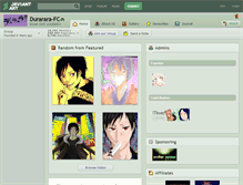 Tablet Screenshot of durarara-fc.deviantart.com