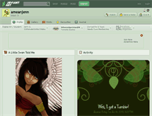 Tablet Screenshot of ameanjenn.deviantart.com