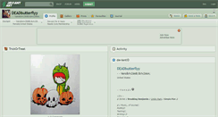 Desktop Screenshot of deadbutterflyy.deviantart.com