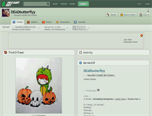 Tablet Screenshot of deadbutterflyy.deviantart.com