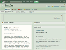 Tablet Screenshot of ocean-flute.deviantart.com